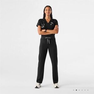 Women's Black Scrub Set